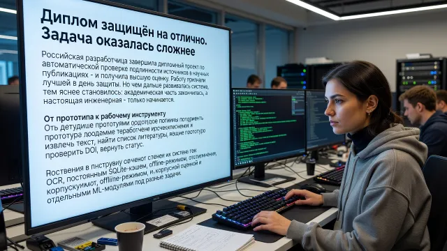 Диплом защищён на отлично. Задача оказалась сложнее